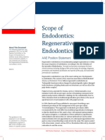 Scope of Endodontics: Regenerative Endodontics: AAE Position Statement