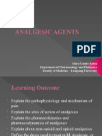 Analgesic Agents: Maya Ganda Ratna Department of Pharmacology and Pharmacy Faculty of Medicine - Lampung University