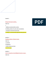 PHARMACOLOGY 3 (MCQ) ? ????