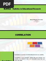 Statistics in Educational Research: Marian Minneli S. Cruz, Ph.D. #09950833674