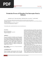 Production Process of Fiberglass Fast Interceptor Boat in Malaysia