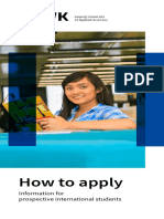 How To Apply: Information For Prospective International Students