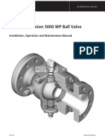 AOP Series D Trunnion 5000 WP Ball Valve: Installation, Operation and Maintenance Manual