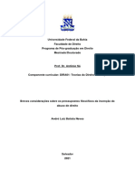 Breves Considerações Sobre Os Pressupostos Filosóficos Do Abuso de Direito - Apresentação