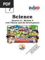 Science: Quarter 2 - Module 5 Cell Theory and Its Development