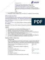 OM10K LUA CLI (Command Line Interface) Overview: Relevant Application Notes