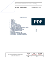 Relief Valves Procedure