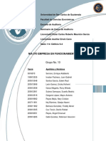 Nia 570 Empresa en Funcionamiento.: Grupo No. 10