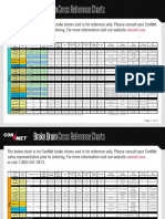 Brake Drum: Cross Reference Charts