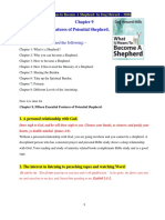 9 Chapt 9 Fifteen Essential Features of Potential Shepherd of What It Means To Become A Shepherd