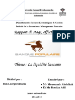 Rapport Banque Populaire