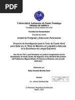 Tesis Uso de Las Tics, para Fortalecer La Lectura Comprensiva. 05.03.2021