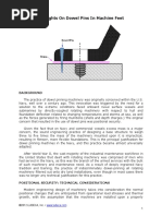 Ludeca Thoughts On Dowel Pins in Machine Feet