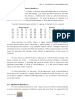 Lesson A: Measures of Central Tendency: Unit 1: Utilization of Assessment Data