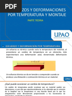 Parte Teoria - Esfuerzos de Temperatura y Montaje