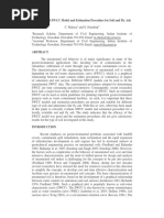 Evaluation of SWCC Model and Estimation Procedure For Soil and Fly Ash