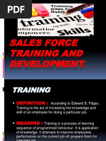 Sales Force Training and Development