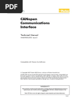 Canopen Communications Interface: Technical Manual