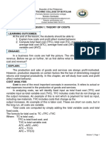 Lesson 1: Theory of Costs Module Title:: Polytechnic College of Botolan