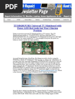 TP - MS638.PC821 TV Mainboard Power LED Red Light But Won't Startup Problem