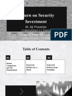 Return On Security Investment