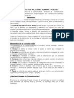 Material de Comunicación Unidad VI - Relaciones Humanas y Públicas