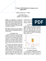 Comparison of Various CEM Methods For Antenna Array Applications