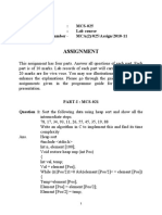 Assignment: Course Code: MCS-025 Course Title: Lab Course Assignment Number - MCA (2) /025/assign/2010-11