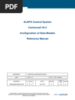 ALSPA Control System Controcad V5.3 Configuration of Data Models Reference Manual