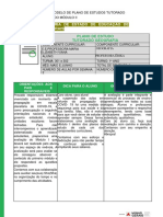 Modelo de Plano de Estudo Tutorado 3 anoPETII