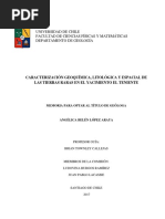 Caracterizacion Geoquimica Litologica y Espacial de Las Tierras Raras en El Yacimiento El Teniente