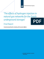 The Effects of Hydrogen Injection in Natural Gas Networks For The Dutch Underground Storages