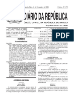 Lei 39 20 de 11 de Novembro Lei Que Aprova o Codigo de Processo Penal Angolano 1