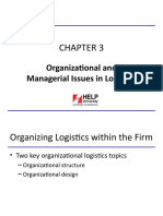 Organizational and Managerial Issues in Logistics