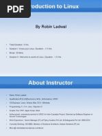 Introduction To Linux: by Robin Ladwal