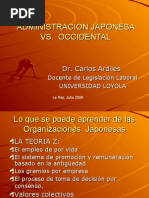 Administracion Japones vs. Occidental