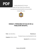 Unidadiproblemas de Salud en La Población Infantil