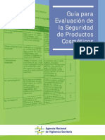 Guía para La Evaluación de La Seguridad de Productos Cosméticos - ANVISA