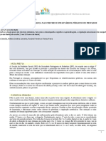 Prática Da Sesta Da Criança Nas Creches e Infantários, Públicos Ou Privados