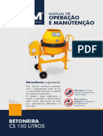 Manual Betoneira 150L