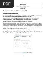 Gestion Des Quotas de Disque 29042021