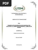 Tarea Grupal - Derecho de Las Comunicaciones