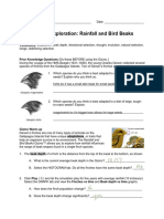 Student Exploration: Rainfall and Bird Beaks