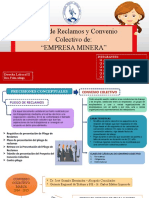 Pliego de Reclamos y Convenio Colectivo De: "Empresa Minera"