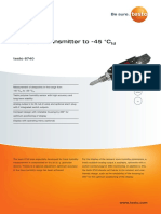 Dewpoint Transmitter To - 45 °C: Testo 6740