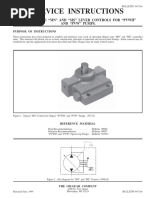 Service Instructions: Oilgear Type "MN" and "MS" Lever Controls For "PVWH" and "PVW" Pumps