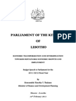 Parliament of The Kingdom OF Lesotho