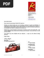 Mick Hyde: 2006 Radical SR4 Owners Manual - Doc - Issue 1 - 1 - 27/03/06