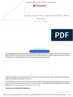 Compressive Strength of Concrete - Cube Test, Procedure, Results