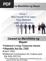 Gawad Manlilikha NG Bayan